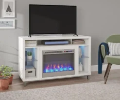 48" Intrepid White Electric Fireplace Console -Chic Furniture Store 810538247 1