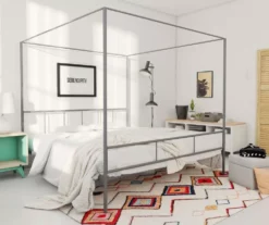 Marion Dark Gray Metal King Canopy Bed 11 Marion Dark Gray Metal King Canopy Bed -Chic Furniture Store 810538378 1