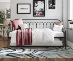 Bright Pop Black Metal Twin Daybed & Trundle -Chic Furniture Store 810538400 3