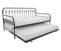 Bright Pop Black Metal Twin Daybed & Trundle -Chic Furniture Store 810538400 4