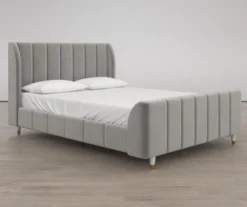 Little Seeds Valentina Velvet Full Bed -Chic Furniture Store 810538403 1