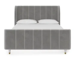 Little Seeds Valentina Velvet Full Bed -Chic Furniture Store 810538403 3