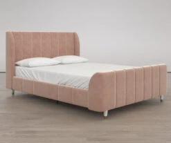 Little Seeds Valentina Velvet Full Bed -Chic Furniture Store 810538404 1