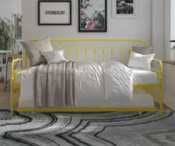 Bright Pop Yellow Metal Twin Daybed & Trundle 10 Bright Pop Yellow Metal Twin Daybed & Trundle -Chic Furniture Store 810538408 3