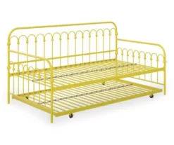 Bright Pop Yellow Metal Twin Daybed & Trundle 12 Bright Pop Yellow Metal Twin Daybed & Trundle -Chic Furniture Store 810538408 5