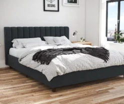 Novogratz Brittany Upholstered Linen Queen Bed -Chic Furniture Store 810538411 1