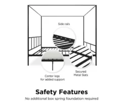 Novogratz Marion Canopy Bed -Chic Furniture Store 810538413 5