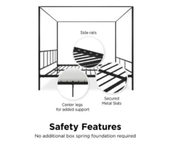 Novogratz Marion Canopy Bed -Chic Furniture Store 810538414 5