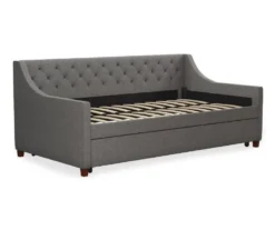 Her Majesty Gray Linen Daybed & Trundle 13 Her Majesty Gray Linen Daybed & Trundle -Chic Furniture Store 810538419 6
