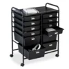 Black Metal 12-Drawer Rolling Storage Cart -Chic Furniture Store 810539917 1