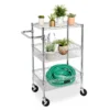Chrome 3-Shelf Storage Cart 1 Chrome 3-Shelf Storage Cart -Chic Furniture Store 810539919 1