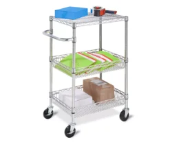 Chrome 3-Shelf Storage Cart -Chic Furniture Store 810539919 7