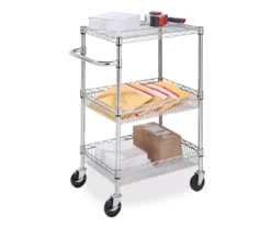 Chrome 3-Shelf Storage Cart -Chic Furniture Store 810539919 8