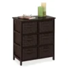 Black 6-Drawer Woven Strap Chest -Chic Furniture Store 810539930 1