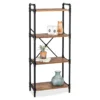 Black Industrial 4-Tier Bookshelf -Chic Furniture Store 810539935 1