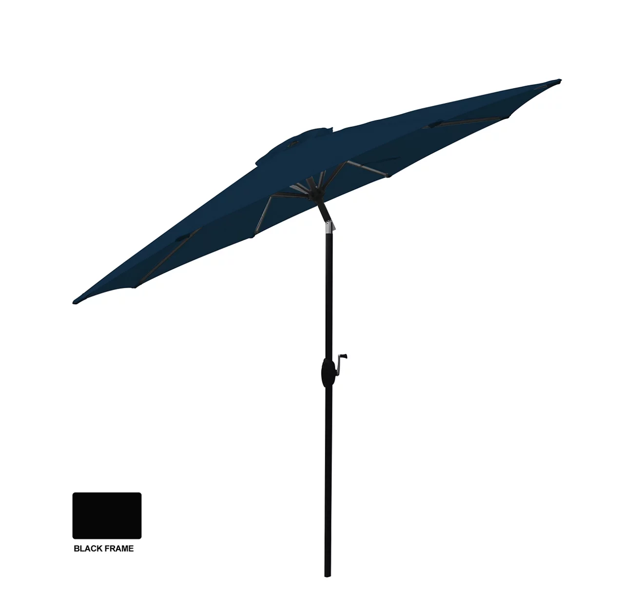 9' Midnight Blue Tilt Market Patio Umbrella 4 9' Midnight Blue Tilt Market Patio Umbrella - Image 2
