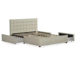 CosmoLiving Elizabeth Velvet Storage Bed -Chic Furniture Store 810540949 4