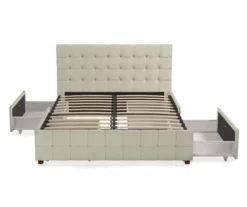 CosmoLiving Elizabeth Velvet Storage Bed -Chic Furniture Store 810540949 6
