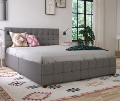 CosmoLiving Elizabeth Gray Linen Storage Bed 17 CosmoLiving Elizabeth Gray Linen Storage Bed -Chic Furniture Store 810541043 2