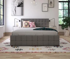 CosmoLiving Elizabeth Gray Linen Storage Bed 18 CosmoLiving Elizabeth Gray Linen Storage Bed -Chic Furniture Store 810541043 3