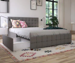 CosmoLiving Elizabeth Gray Linen Storage Bed 22 CosmoLiving Elizabeth Gray Linen Storage Bed -Chic Furniture Store 810541044 1