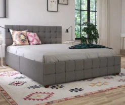 CosmoLiving Elizabeth Gray Linen Storage Bed 21 CosmoLiving Elizabeth Gray Linen Storage Bed -Chic Furniture Store 810541044 2