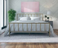 CosmoLiving Blair Brass Metal King Bed 10 CosmoLiving Blair Brass Metal King Bed -Chic Furniture Store 810541048 2