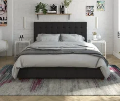 CosmoLiving Elizabeth Velvet Storage Bed -Chic Furniture Store 810541061 2