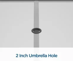 Paloma Gray Glass Top & Steel Patio Dining Table -Chic Furniture Store 810541220 3