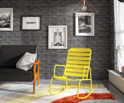 Roberta Yellow Patio Rocking Chair -Chic Furniture Store 810541496 2