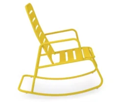 Roberta Yellow Patio Rocking Chair -Chic Furniture Store 810541496 4