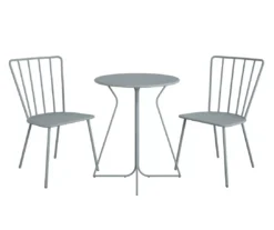 Heidi Light Gray 3-Piece Bistro Patio Furniture Set -Chic Furniture Store 810541505 6 1