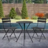 COSCO Outdoor Living Black 3-Piece Folding Bistro Patio Seating Set 1 COSCO Outdoor Living Black 3-Piece Folding Bistro Patio Seating Set -Chic Furniture Store 810541510 1