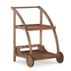 Flint Acorn 2-Shelf Rolling Patio Trolley Cart -Chic Furniture Store 810541696 2