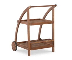 Flint Acorn 2-Shelf Rolling Patio Trolley Cart 11 Flint Acorn 2-Shelf Rolling Patio Trolley Cart -Chic Furniture Store 810541696 5