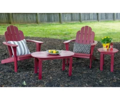 Flint Red Wood Patio Adirondack End Table 17 Flint Red Wood Patio Adirondack End Table -Chic Furniture Store 810541704 810541707 810541710