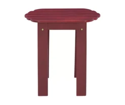 Flint Red Wood Patio Adirondack End Table 12 Flint Red Wood Patio Adirondack End Table -Chic Furniture Store 810541707 3