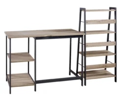 Soho 2-Piece Home Office Desk & Bookshelf Set 10 Soho 2-Piece Home Office Desk & Bookshelf Set -Chic Furniture Store 810542285 2