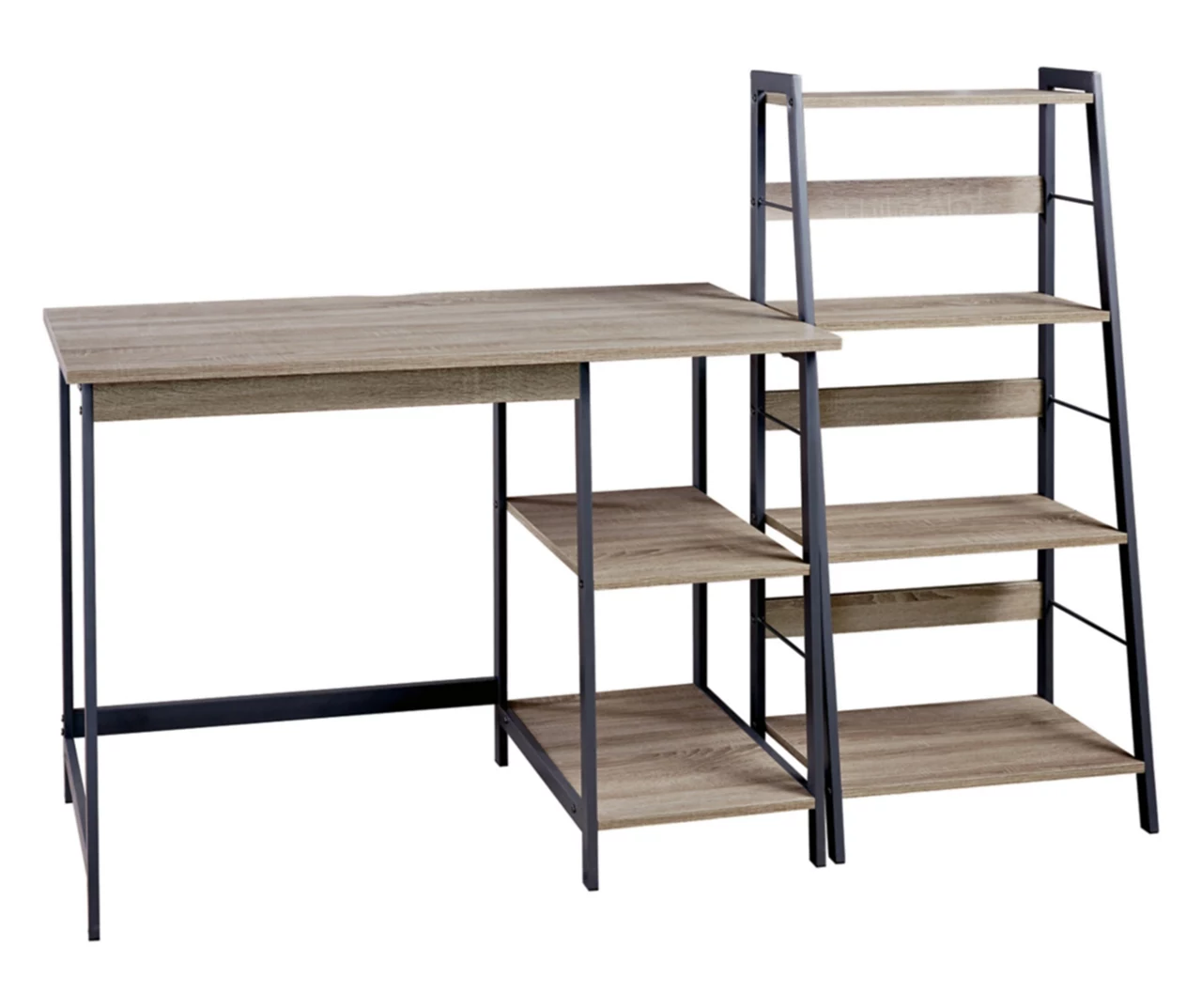 Soho 2-Piece Home Office Desk & Bookshelf Set 3 Soho 2-Piece Home Office Desk & Bookshelf Set