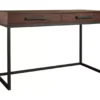 Horatio Brown & Gunmetal Wood Desk