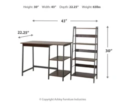 Soho 2-Piece Wooden Desk & Bookcase Set -Chic Furniture Store 810542289 3