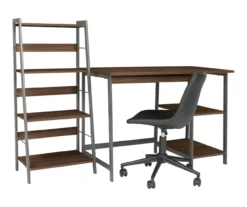 Soho 2-Piece Wooden Desk & Bookcase Set -Chic Furniture Store 810542289 5