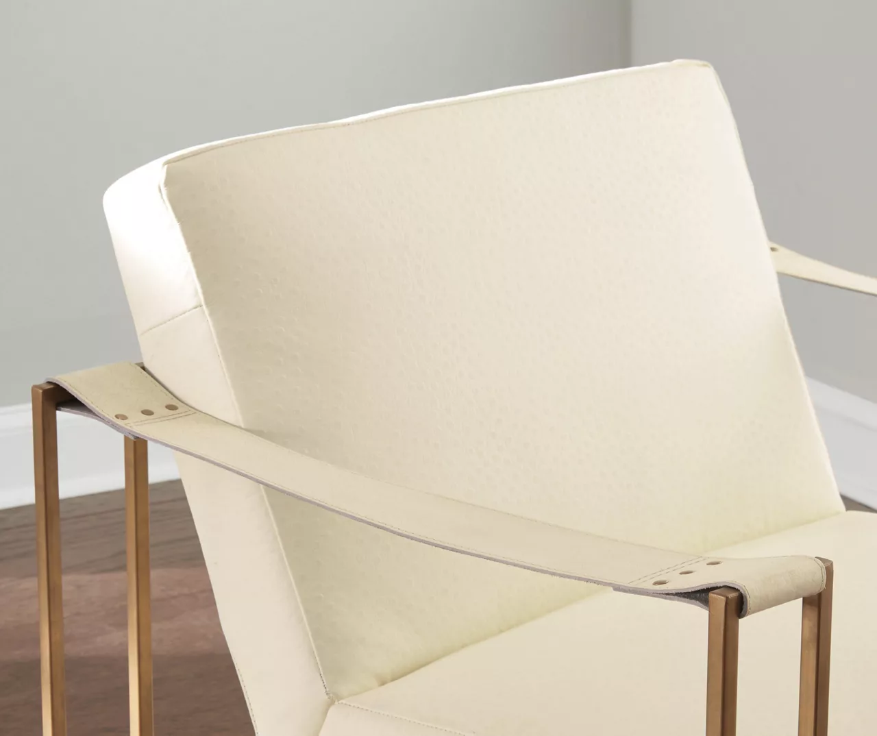 Kleemore Ostrich Embossed Leather Accent Chair 7 Kleemore Ostrich Embossed Leather Accent Chair - Image 5