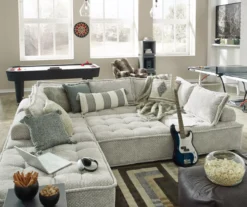 Bales Checkered Taupe Upholstered Accent Chair -Chic Furniture Store 810542299 11