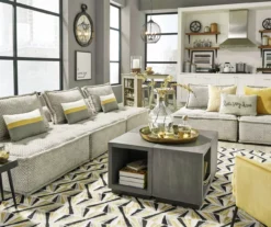 Bales Checkered Taupe Upholstered Accent Chair -Chic Furniture Store 810542299 6