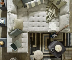 Bales Checkered Taupe Upholstered Accent Chair -Chic Furniture Store 810542299 9