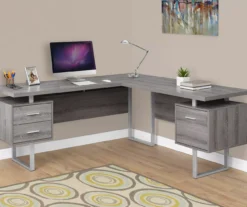 Monarch Metal 3-Drawer L-Shaped Computer Desk 28 Monarch Metal 3-Drawer L-Shaped Computer Desk -Chic Furniture Store 810542416 1