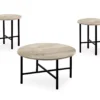 Monarch Round 3-Piece Occasional Table Set -Chic Furniture Store 810542424 2