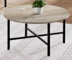 Monarch Round 3-Piece Occasional Table Set -Chic Furniture Store 810542424 3