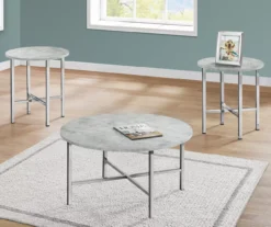 Monarch Round 3-Piece Occasional Table Set -Chic Furniture Store 810542427 1